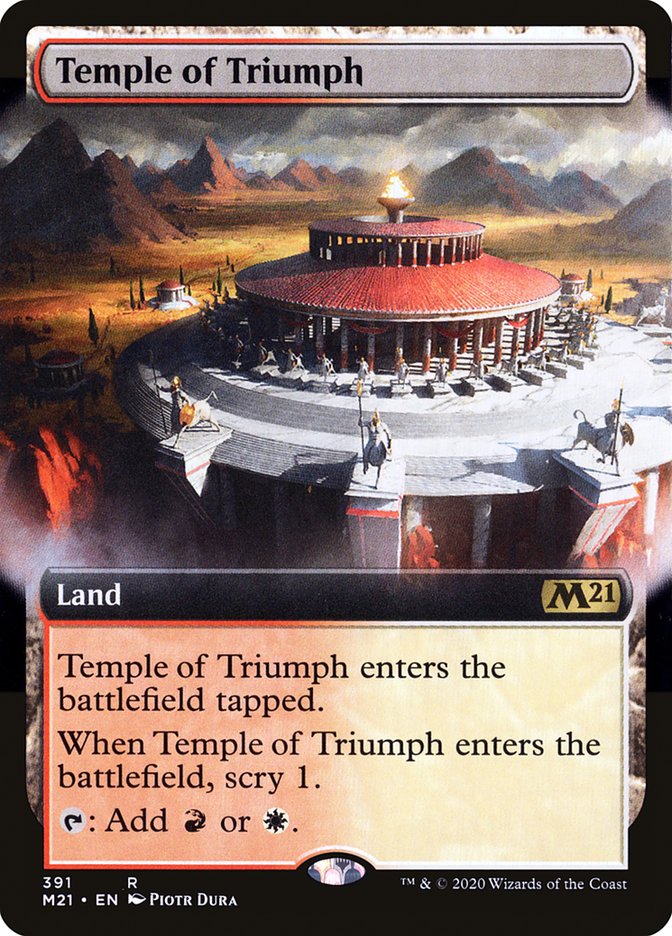 Temple of Triumph (Extended Art) [Core Set 2021] | Good Games Modbury