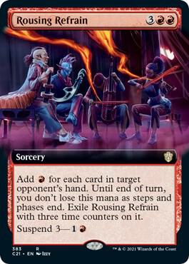Rousing Refrain Extended Art 383/81 (Commander 2021)  | Good Games Modbury