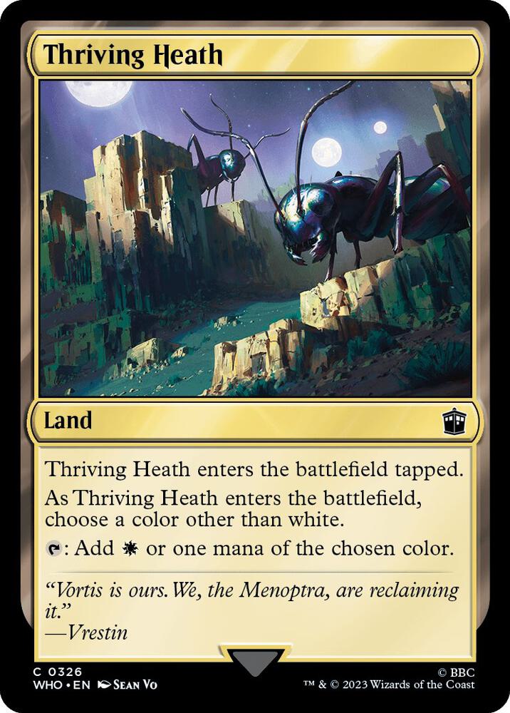 Thriving Heath 326/331 (Universes Beyond: Doctor Who)  - Foil | Good Games Modbury