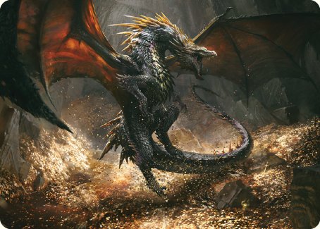 Cavern-Hoard Dragon Art Card [The Lord of the Rings: Tales of Middle-earth Art Series] | Good Games Modbury
