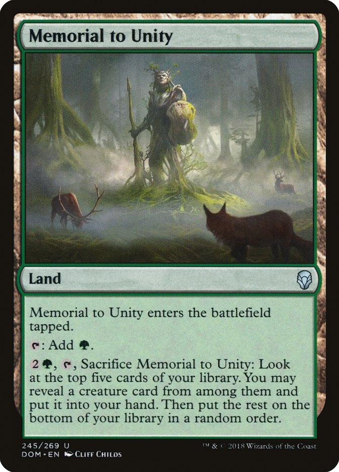 Memorial to Unity [Dominaria] | Good Games Modbury