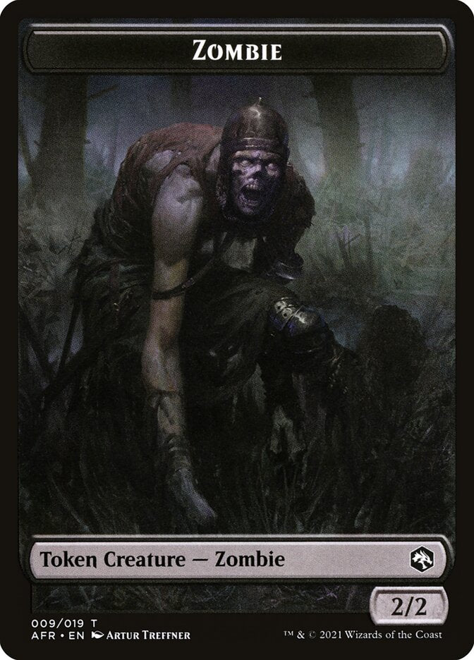 Illusion // Zombie Double-Sided Token [Dungeons & Dragons: Adventures in the Forgotten Realms Commander Tokens] | Good Games Modbury