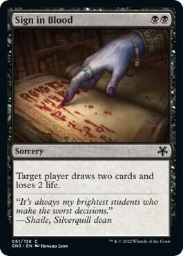 Sign in Blood 61/135 (Magic Game Night: Free-For-All)  | Good Games Modbury