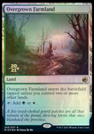 Overgrown Farmland [Innistrad: Midnight Hunt Prerelease Promos] | Good Games Modbury