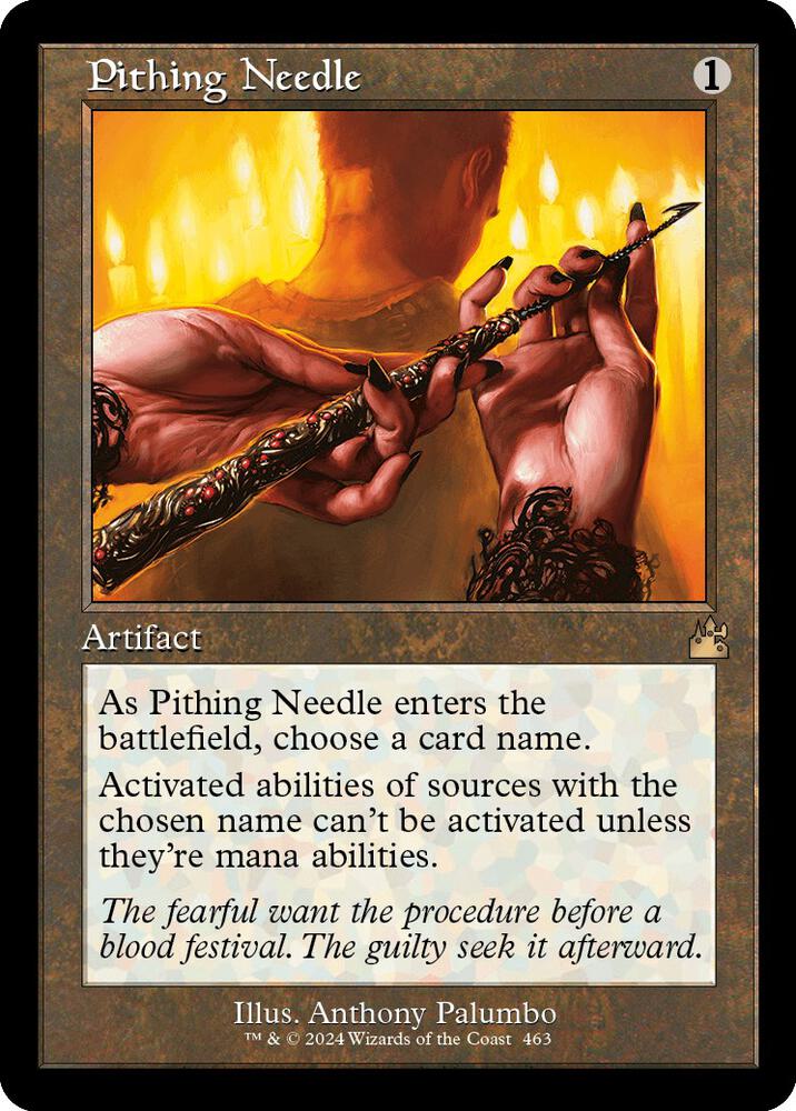 Pithing Needle 463 (Ravnica Remastered)  - Retro Foil | Good Games Modbury