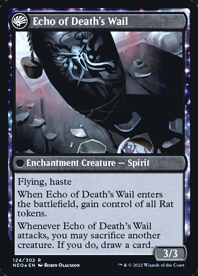 Tribute to Horobi // Echo of Death's Wail [Kamigawa: Neon Dynasty Prerelease Promos] | Good Games Modbury