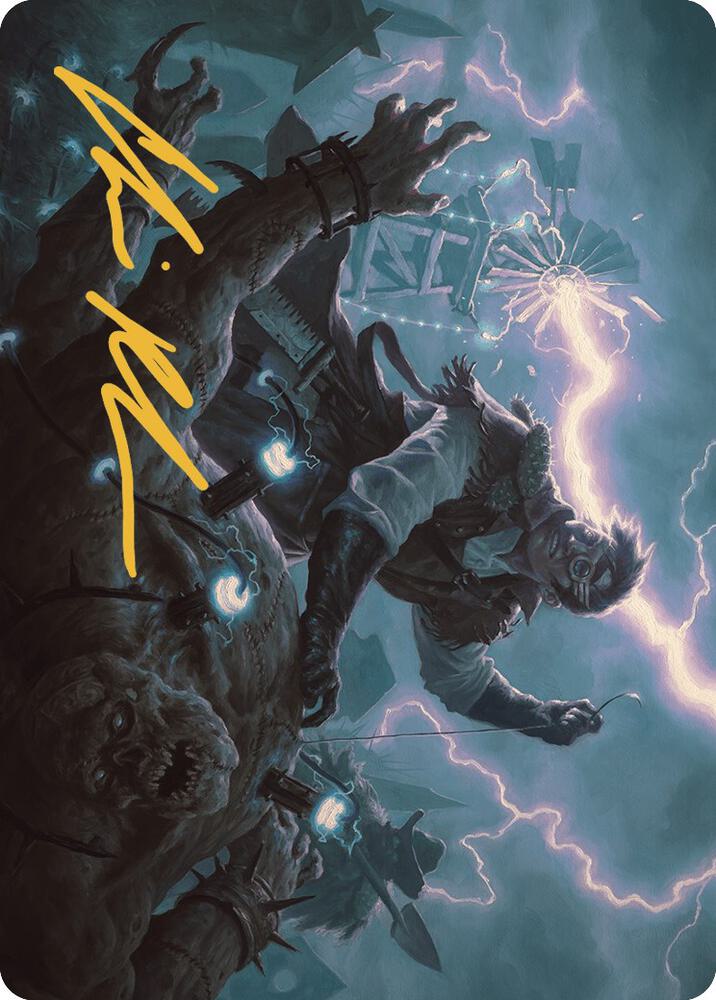 Geralf the Fleshwright Art Card Gold Stamped Signature 5 (Art Series: Outlaws of Thunder Junction)  | Good Games Modbury