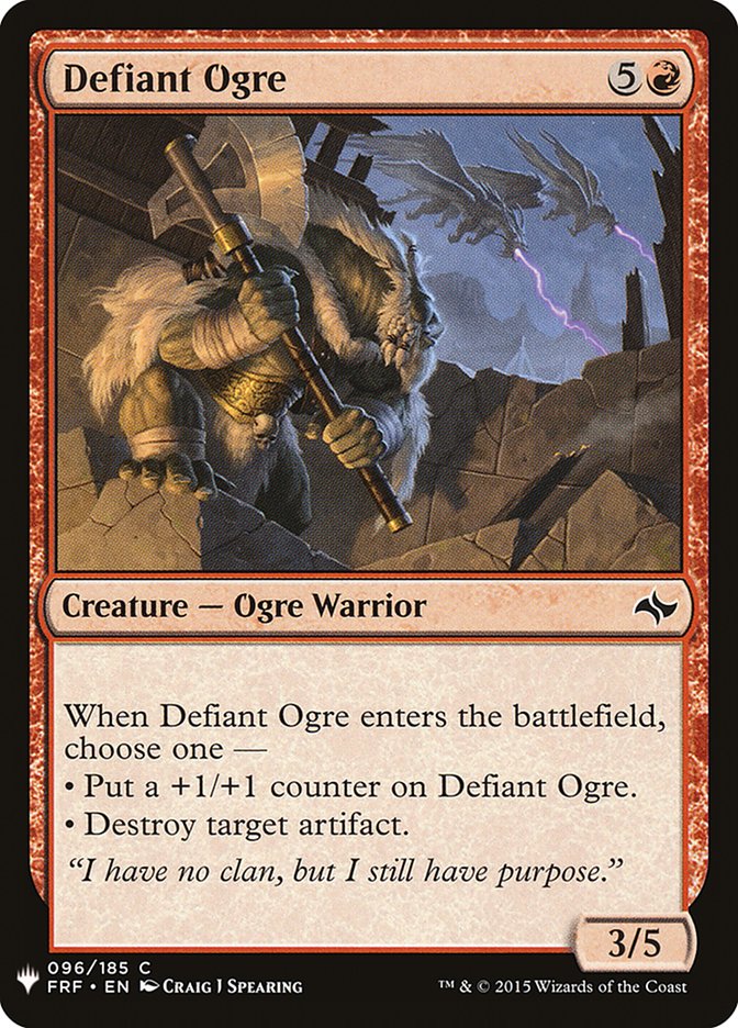 Defiant Ogre [Mystery Booster] | Good Games Modbury