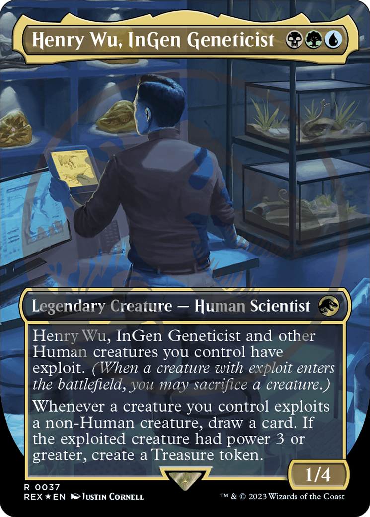 Henry Wu, InGen Geneticist Emblem (Borderless) [Jurassic World Collection Tokens] | Good Games Modbury