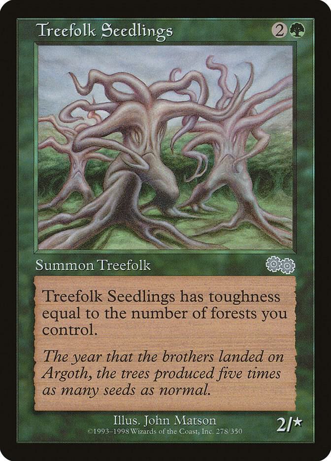 Treefolk Seedlings 278/350 (Urza's Saga)  | Good Games Modbury