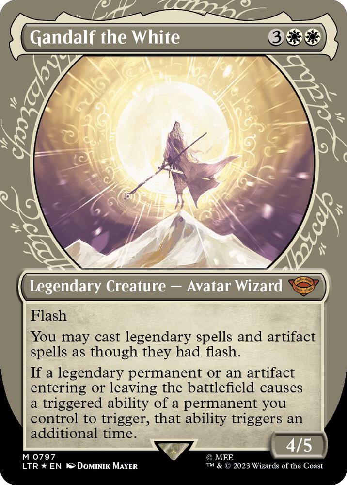 Gandalf the White 797 (Universes Beyond: The Lord of the Rings: Tales of Middle-earth)  - Showcase Surge Foil | Good Games Modbury