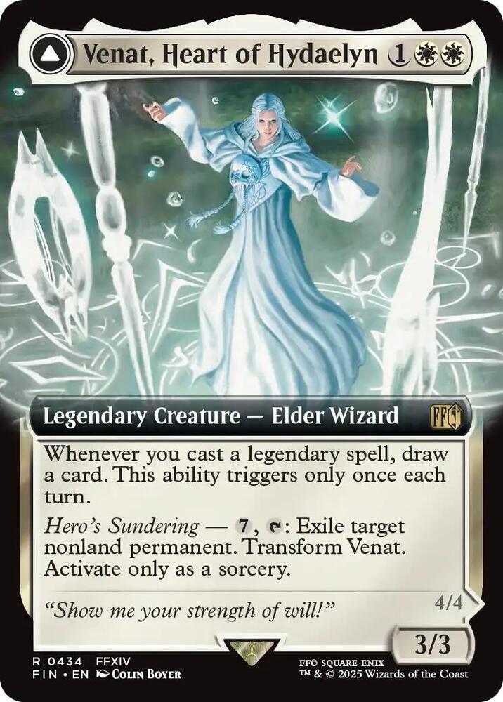 Venat, Heart of Hydaelyn // Hydaelyn, the Mothercrystal 434/309 (FINAL FANTASY)  - Extended Art Foil | Good Games Modbury