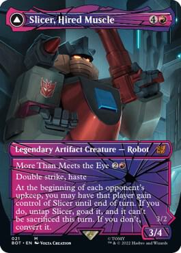 Slicer Hired Muscle Shattered Glass 21/58 (Universes Beyond: Transformers)  - Foil | Good Games Modbury