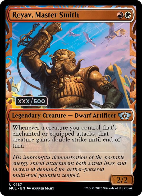 Reyav, Master Smith Serialized 187z/65 (March of the Machine: Multiverse Legends)  - Double Rainbow Foil | Good Games Modbury