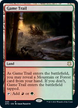 Game Trail 240/62 (Commander: Adventures in the Forgotten Realms)  | Good Games Modbury