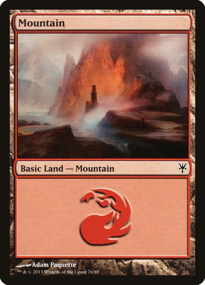 Mountain 76 76/80 (Duel Decks: Sorin vs. Tibalt)  | Good Games Modbury