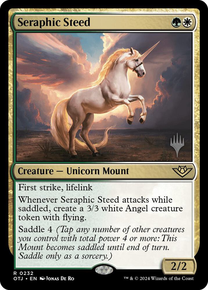 Seraphic Steed 232 (Promo Pack: Outlaws of Thunder Junction)  - Foil | Good Games Modbury