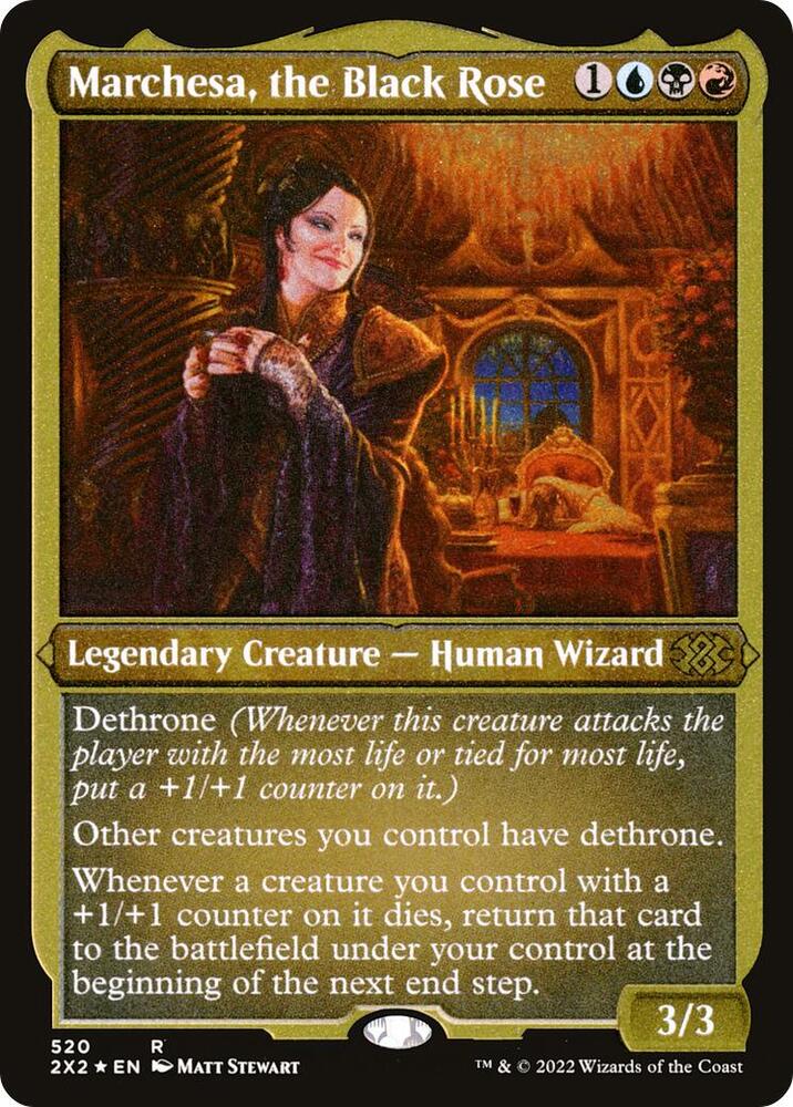 Marchesa the Black Rose Foil Etched 520 (Double Masters 2022)  - Foil | Good Games Modbury