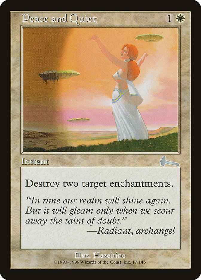 Peace and Quiet 17/143 (Urza's Legacy)  | Good Games Modbury