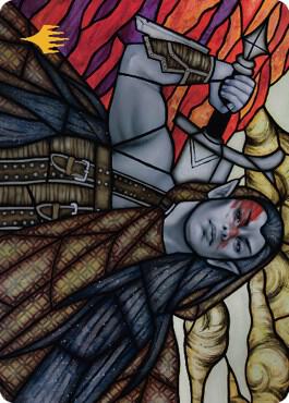Radha Coalition Warlord Art Card Gold Stamped Signature 75 (Art Series: Dominaria United)  | Good Games Modbury