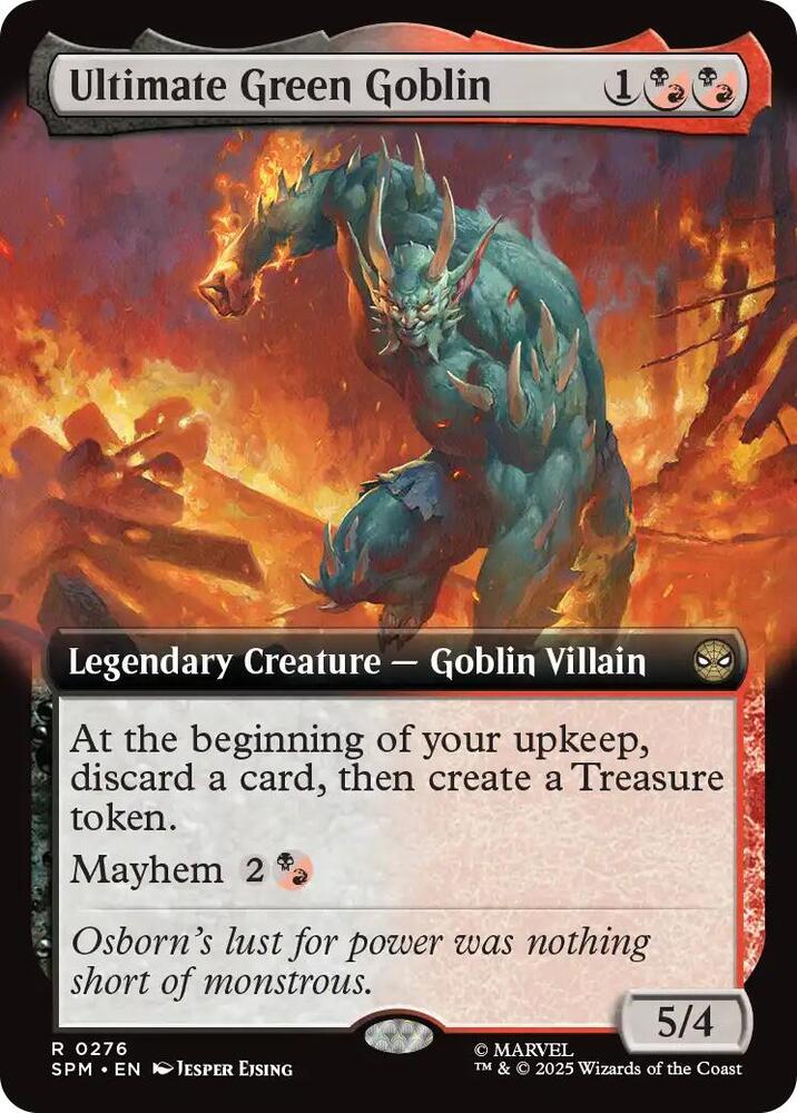Ultimate Green Goblin  276/198 (Marvel's Spider-Man)  - Extended Art Foil | Good Games Modbury