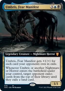 Umbris Fear Manifest Extended Art 76/38 (Commander: Innistrad: Crimson Vow)  | Good Games Modbury