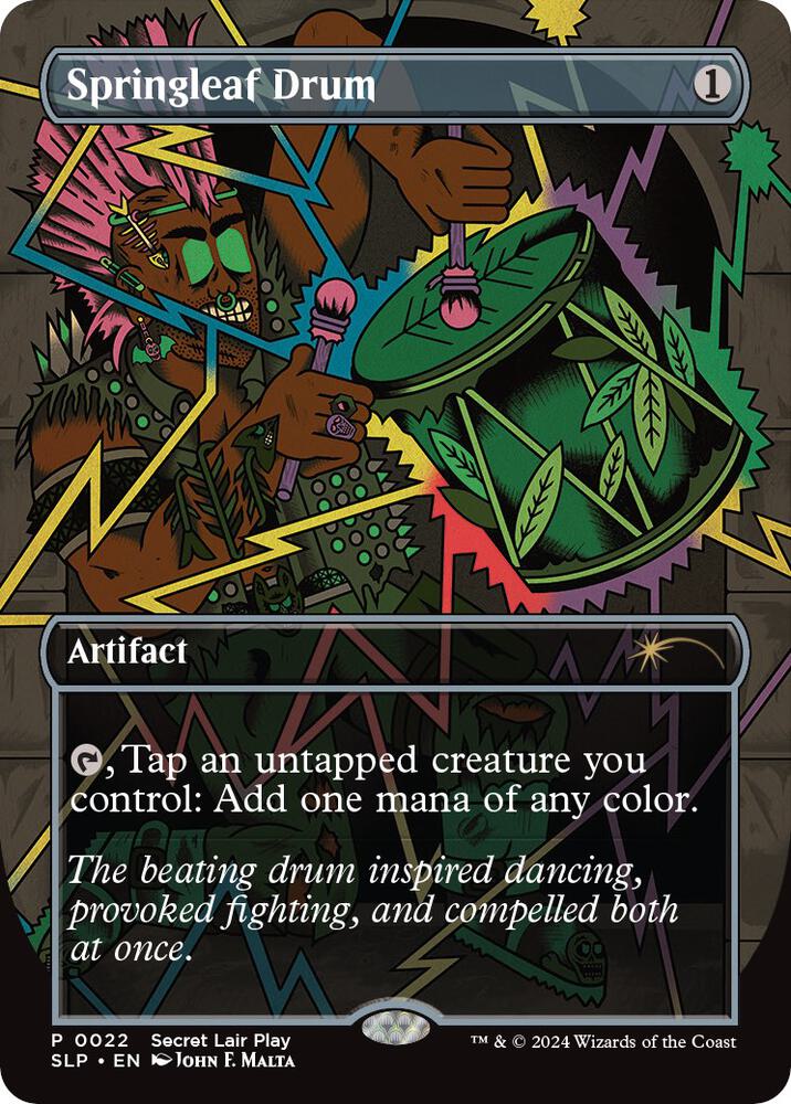 Springleaf Drum 22/50 (Secret Lair Showdown)  - Borderless Foil | Good Games Modbury