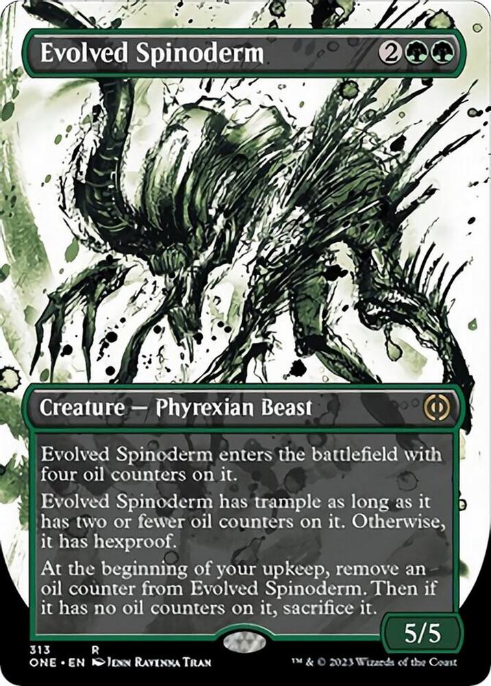 Evolved Spinoderm 313/271 (Phyrexia: All Will Be One)  - Borderless | Good Games Modbury
