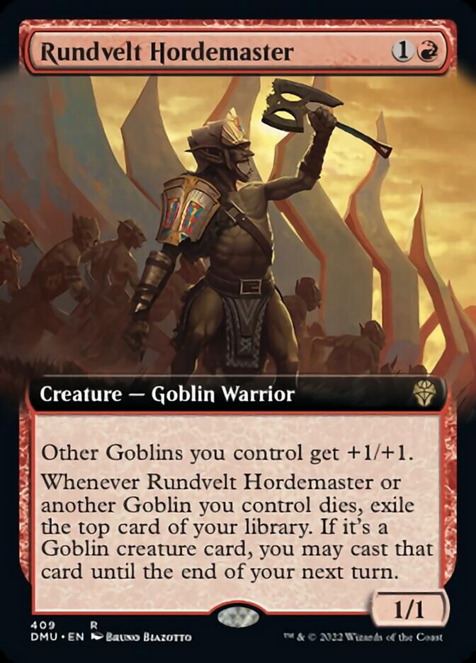 Rundvelt Hordemaster (Extended Art) [Dominaria United] | Good Games Modbury