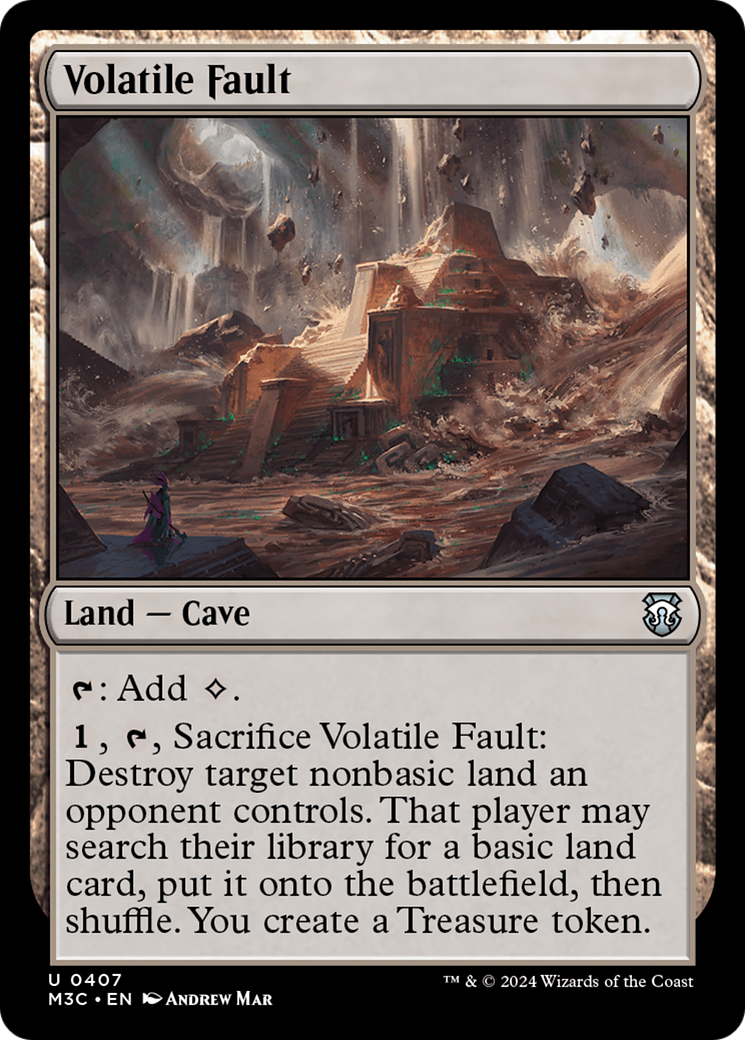 Volatile Fault (Ripple Foil) [Modern Horizons 3 Commander] | Good Games Modbury