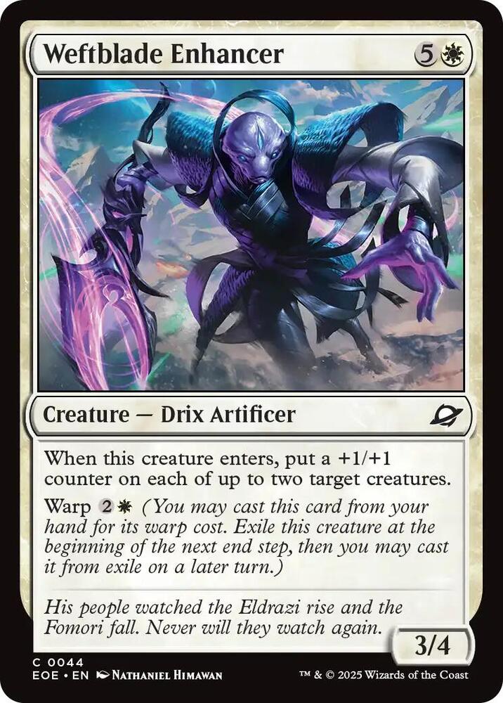 Weftblade Enhancer 44 (Edge of Eternities)  - Foil | Good Games Modbury