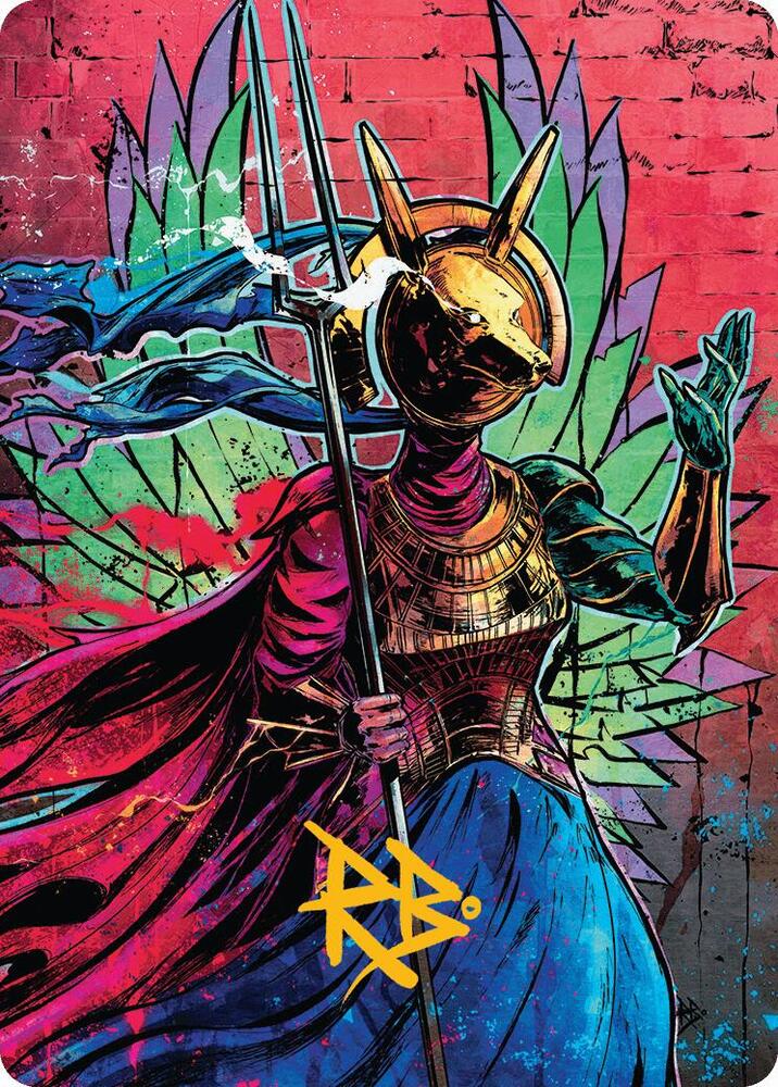 Hazoret Godseeker Art Card Gold Stamped Signature 52 (Art Series: Aetherdrift)  | Good Games Modbury
