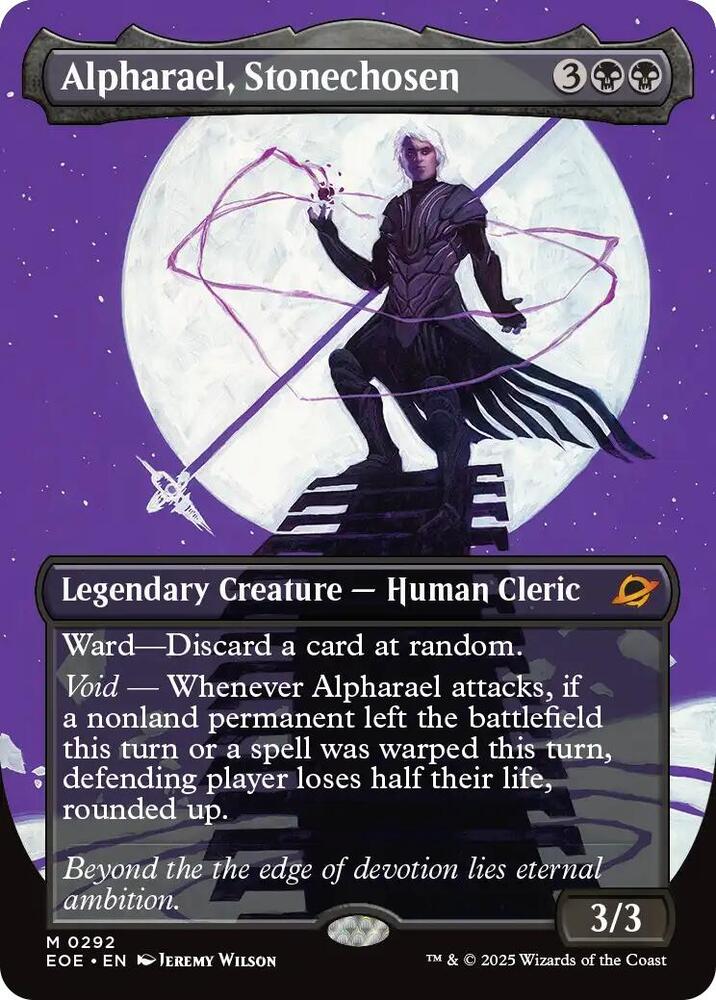 Alpharael, Stonechosen 292/276 (Edge of Eternities)  - Borderless Foil | Good Games Modbury