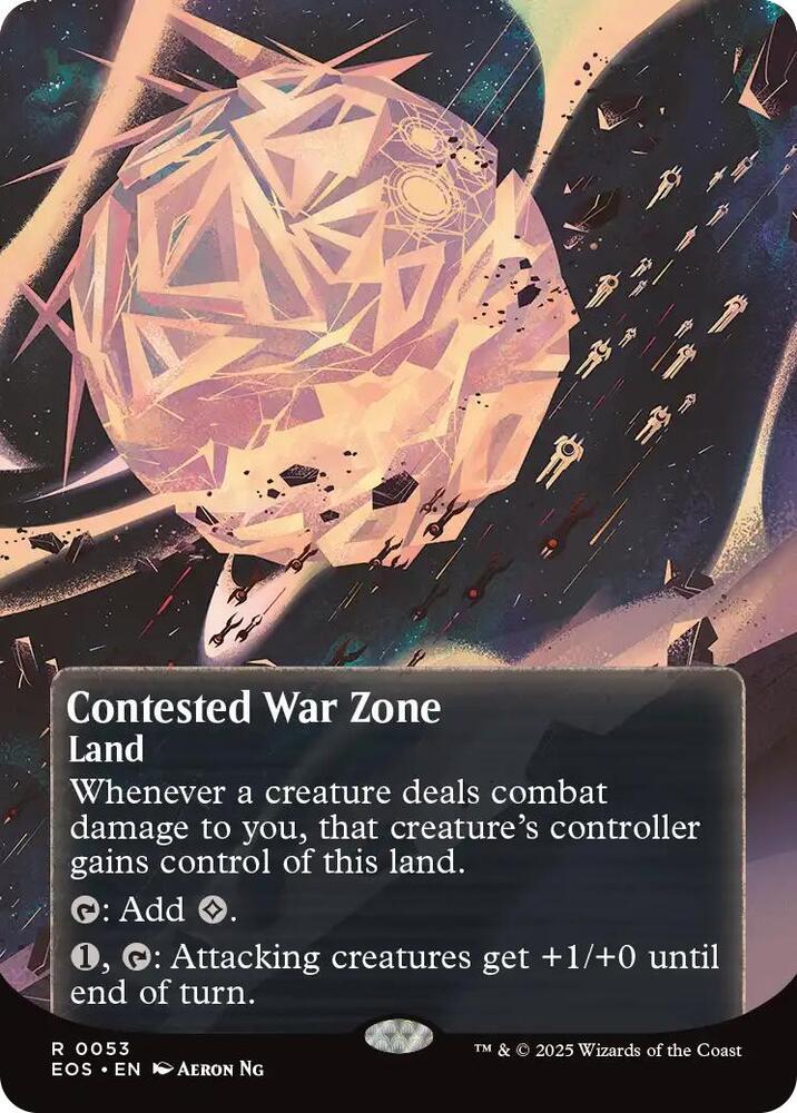 Contested War Zone  53/45 (Edge of Eternities: Stellar Sights)  - Borderless Foil | Good Games Modbury