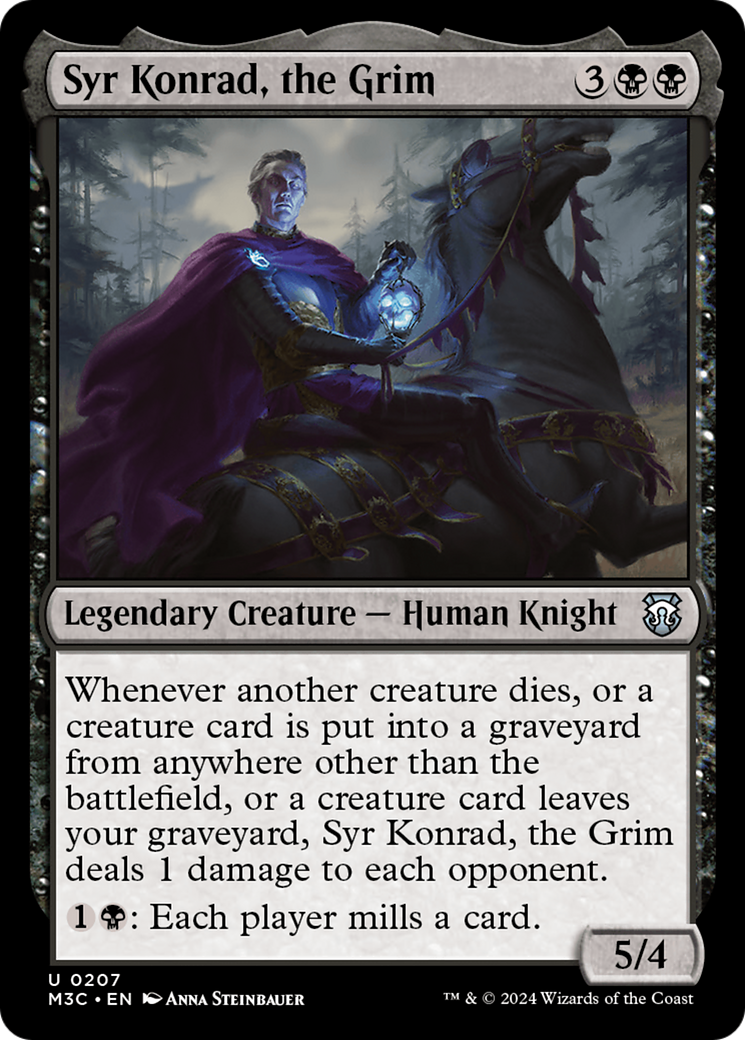 Syr Konrad, the Grim (Ripple Foil) [Modern Horizons 3 Commander] | Good Games Modbury