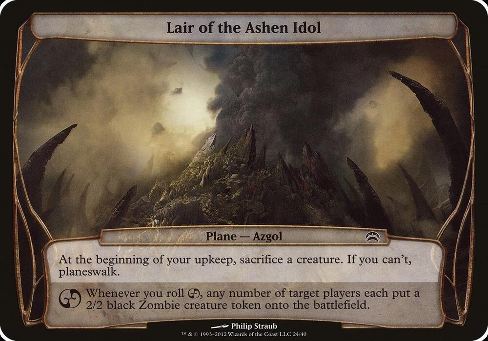 Lair of the Ashen Idol Planechase 2012 24/40 (Oversize Cards)  | Good Games Modbury