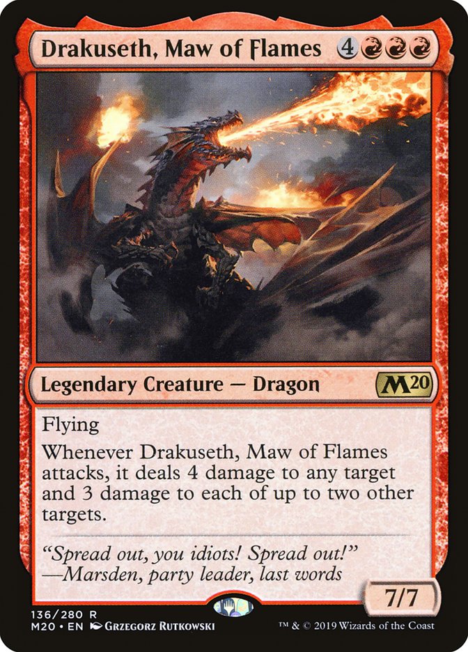 Drakuseth, Maw of Flames [Core Set 2020] | Good Games Modbury