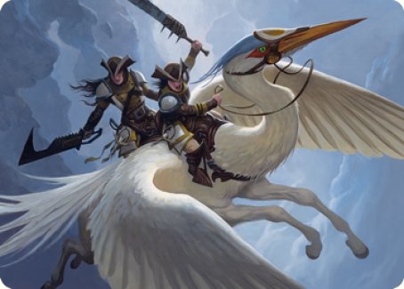 Gryffwing Cavalry Art Card [Innistrad: Crimson Vow Art Series] | Good Games Modbury