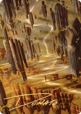 Brightclimb Pathway Art Card Gold Stamped Signature 23 (Art Series: Zendikar Rising)  | Good Games Modbury