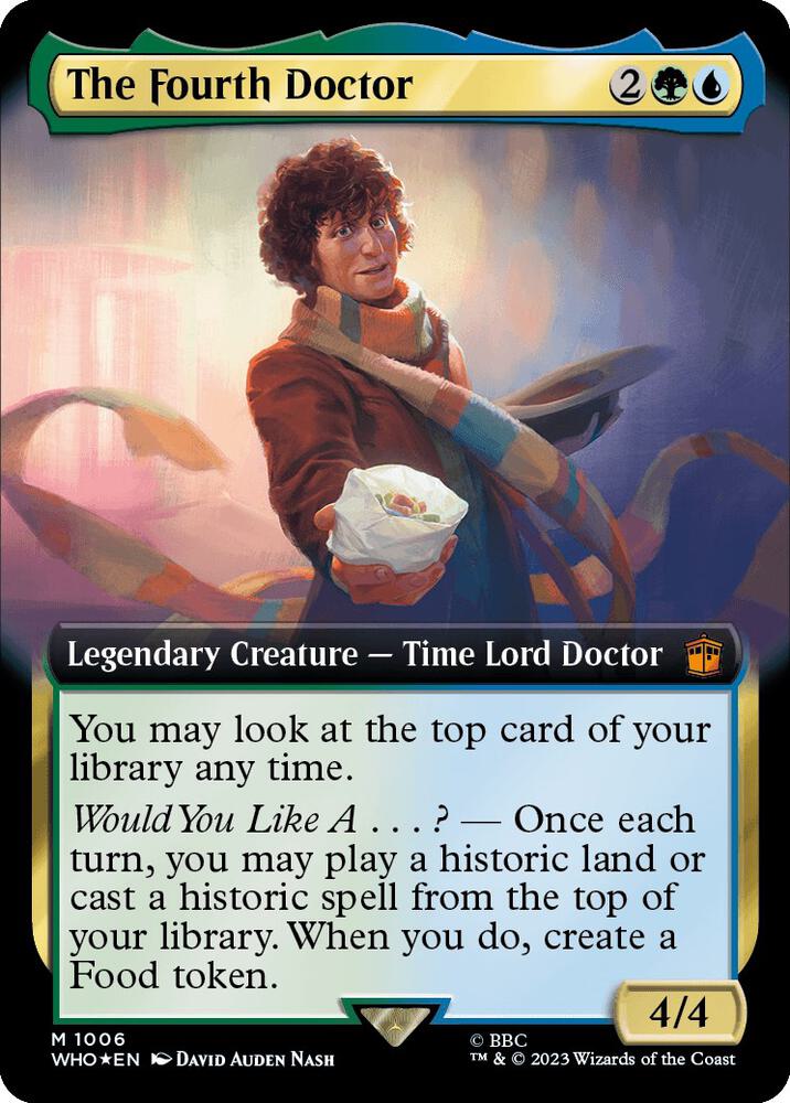 The Fourth Doctor 1006/331 (Universes Beyond: Doctor Who)  - Extended Art Surge Foil | Good Games Modbury