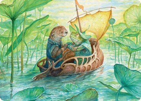 Run Away Together Art Card 11 (Art Series: Bloomburrow)  | Good Games Modbury