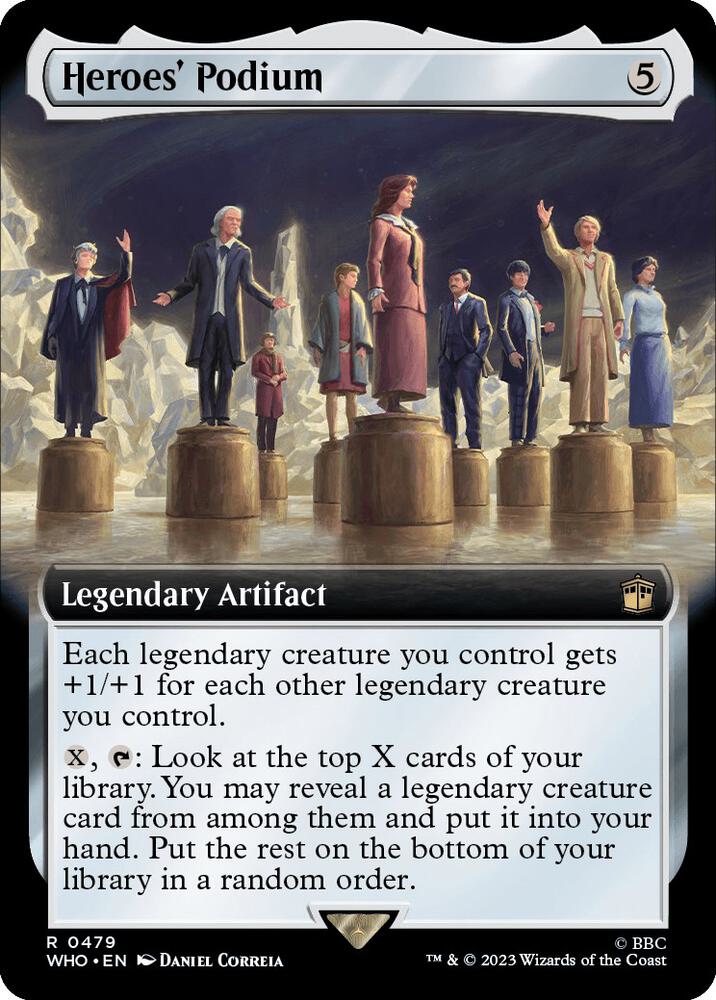 Heroes Podium 479 (Universes Beyond: Doctor Who)  - Extended Art | Good Games Modbury