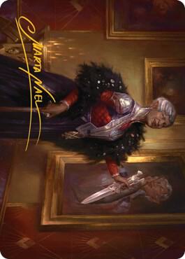 Evelyn the Covetous Art Card Gold Stamped Signature 24 (Art Series: Streets of New Capenna)  | Good Games Modbury