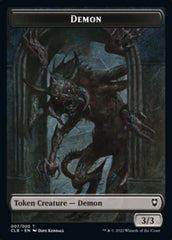 Treasure // Demon Double-Sided Token [Commander Legends: Battle for Baldur's Gate Tokens] | Good Games Modbury