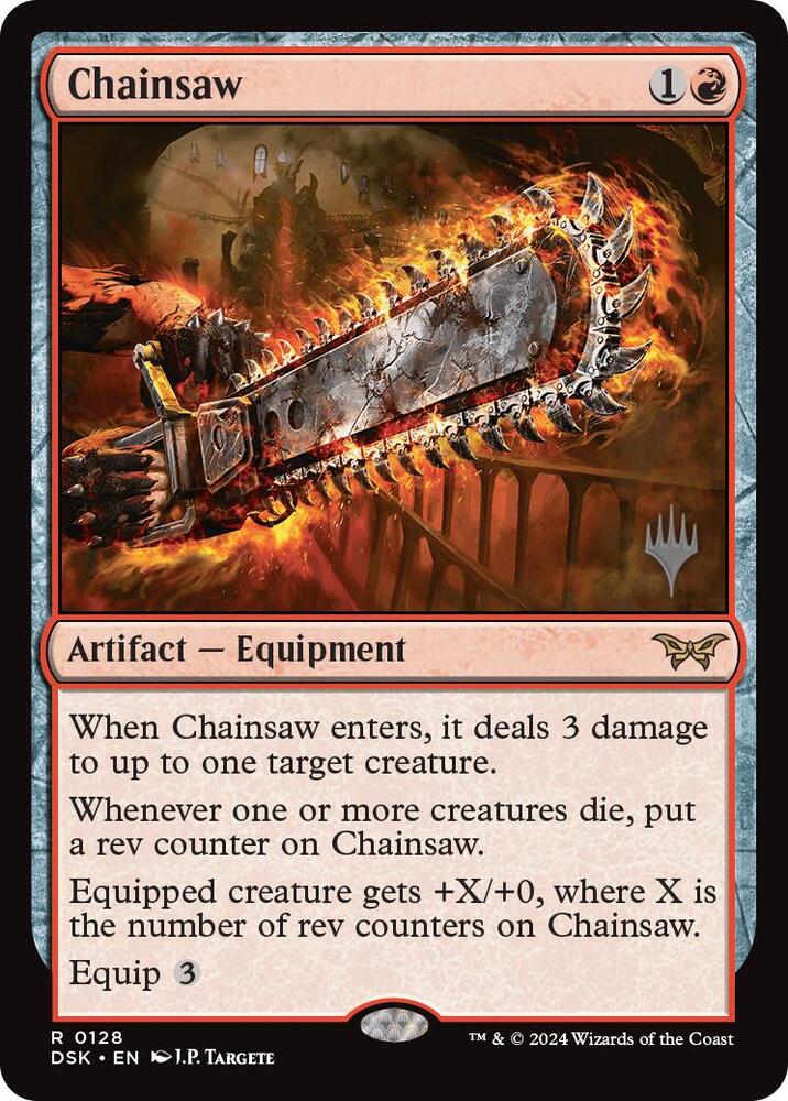 Chainsaw 128 (Promo Pack: Duskmourn: House of Horror)  - Foil | Good Games Modbury
