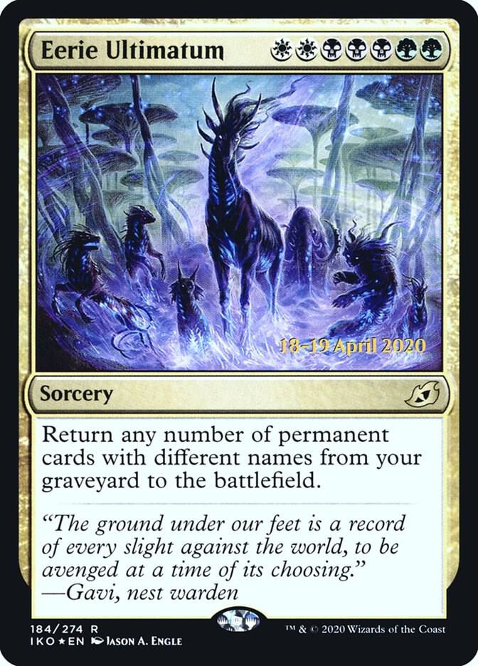Eerie Ultimatum 184s/137 (Prerelease Cards)  - Foil | Good Games Modbury
