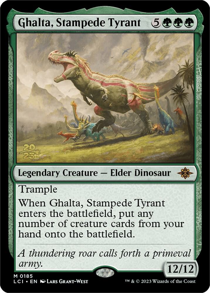 Ghalta Stampede Tyrant 185s/138 (Prerelease Cards)  - Foil | Good Games Modbury