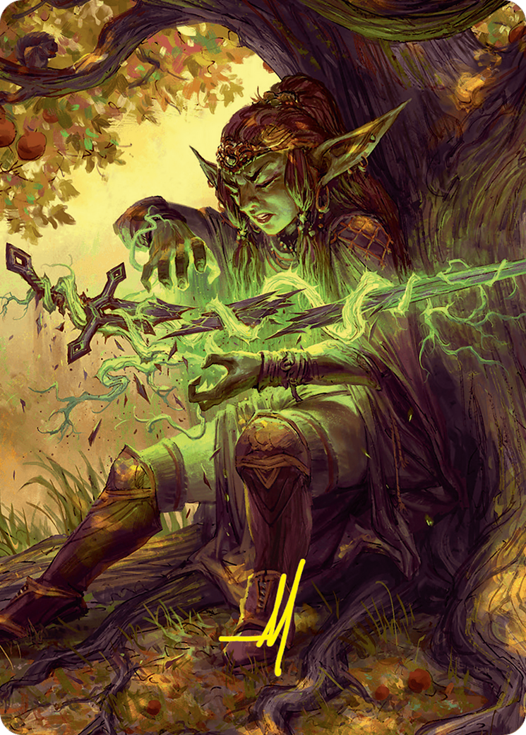 Reclamation Sage Art Card (45/54) (Gold-Stamped Signature) [Foundations Art Series] | Good Games Modbury