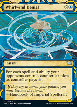 Whirlwind Denial (Foil Etched) [Strixhaven: School of Mages Mystical Archive] | Good Games Modbury