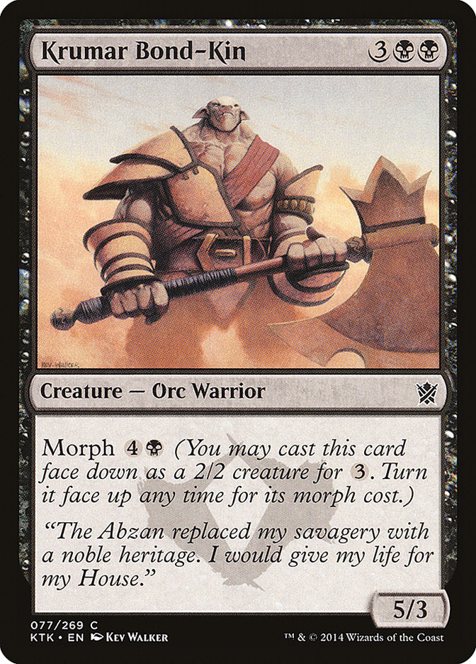 Krumar Bond-Kin [Khans of Tarkir] | Good Games Modbury
